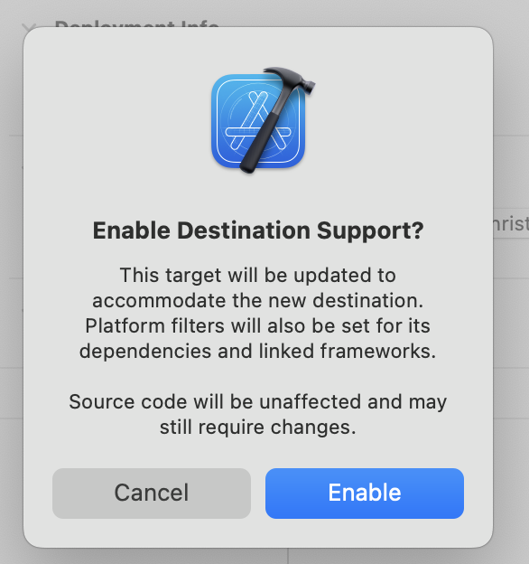 Enable Destination Support